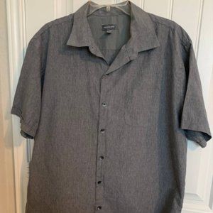 VAN HEUSEN SHORT SLEEVE SHIRT, MENS, XL